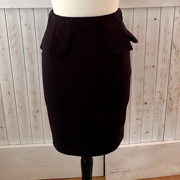 Kobi Halperin Black peplum skirt size 4 - Picture 1 of 4